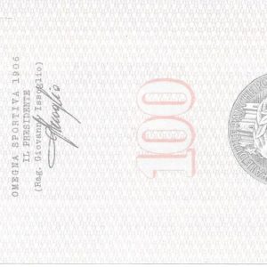 OMEGNA SPORTIVA 1906 - Lire 100 - OMEGNA - 13/12/76