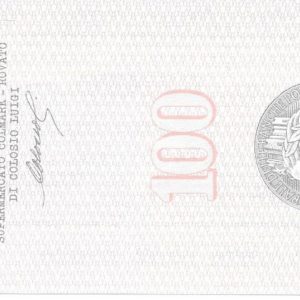 SUPERMERCATO COLMARK DI COLOSIO ROVATO - Lire 100 - PALAZZOLO SULL'OGLIO - 13/12/76