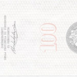 CONFESERCENTI PROV. PORDENONE - Lire 100 - PORDENONE - 13/12/76