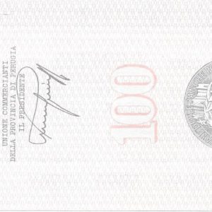 UNIONE COMMERCIANTI PROV. PERUGIA - Lire 100 - SPOLETO - 13/12/76
