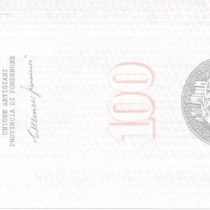 UNIONE ARTIGIANI PROV. PORDENONE - Lire 100 - PORDENONE - 05/01/77