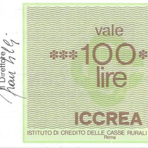 FEDERAZIONE TOSCANA DELLE CASSE RURALI - Lire 100 - 10/01/77