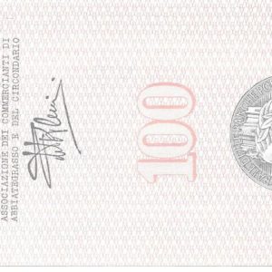 ASSOCIAZIONE COMMERCIANTI - Lire 100 - ABBIATEGRASSO - 18/02/77