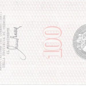 ASSOCIAZIONE COMMERCIANTI PROVINCIA DI CREMONA - Lire 100 - CREMONA - 18/02/77