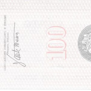 ASSOCIAZIONE COMMERCIANTI E TURISMO PESARO/URBINO - Lire 100 - PESARO - 15/04/77