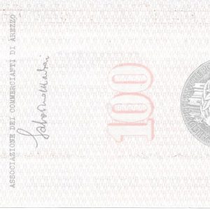 ASSOCIAZIONE COMMERCIANTI- Lire 100 - AREZZO - 20/05/77