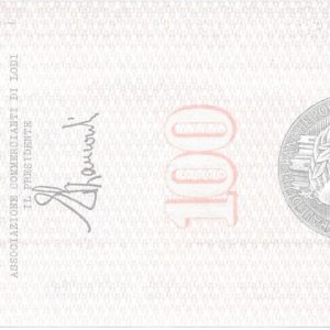 ASSOCIAZIONE COMMERCIANTI - Lire 100 - LODI - 27/06/77