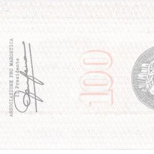 ASSOCIAZIONE PRO MAROSTICA - Lire 100 - MAROSTICA - 27/06/77
