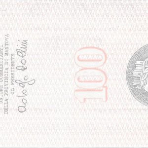 UNIONE COMMERCIANTI - Lire 100 - MANTOVA - 06/07/77