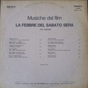 THE DROOGS - Musiche dal film La Febbre del Sabato Sera - 05/78