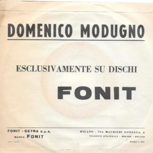 DOMENICO MODUGNO - Stasera pago io, Bagno di mare a mezzanotte - 20/07/62