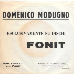 DOMENICO MODUGNO - Io peccatore, Non ho saputo legarti a me - 16/07/63