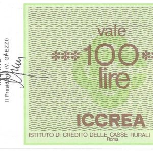FEDERAZIONE LOMBARDA CASSE RURALI ED ARTIGIANE - MILANO - Lire 100 - 18/01/77