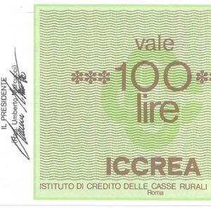 COOPERATIVA TABACCAI REGIONE LAZIO - Lire 100 - 18/02/77