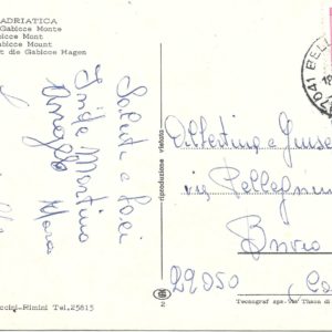 Gabicce Monte - VEDUTA RIVIERA ADRIATICA - 18/06/74