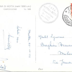 Campodolcino - CASA ALPINA DI MOTTA - 21/09/55