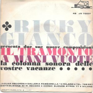 RICKI GIANCO - Il tramonto, A mani vuote - 02/03/63