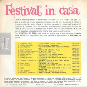 RITA PAVONE - Son finite le vacanze, Non è facile avere 18 anni