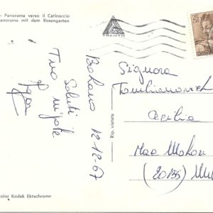 Bolzano - PANORAMA VERSO IL CATINACCIO - 12/12/67