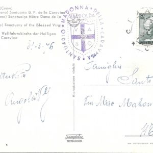 Valsolda - SANTUARIO B.V. DELLA CAROVINA - 31/05/76