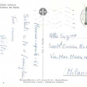 Merano - CASINO' NOTTURNO - 19/04/66