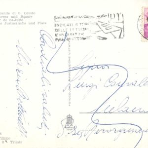 Trieste - PIAZZALE E CAMPANILE DI S. GIUSTO - 19/09/63