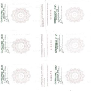 GARIMANNO ELIO - Lire 100/150/200/250/300/350 - Serie cpl. 6 val. - 27/12/76