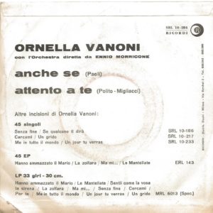 ORNELLA VANONI - Anche se, Attento a te - 06/11/62