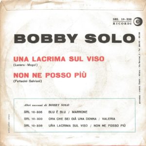 BOBBY SOLO - Una lacrima sul viso, Non ne posso più
