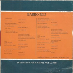 BRUNO LAUZI - Babbo blu - 1980
