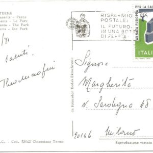 CHIANCIANO TERME - Sorgente Acquasanta e parco - 01/07/71