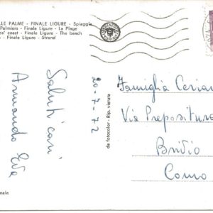 FINALE LIGURE - Spiaggia - 20/07/72