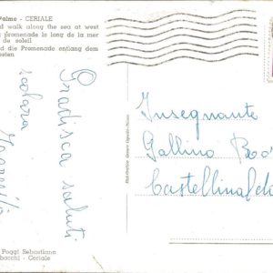 CERIALE - La spiaggia e lungomare a ponente - 04/09/51