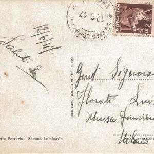 SOMMA LOMBARDO - La Torre del Castello - 12/06/47