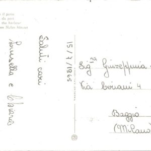 RICCIONE - Spiaggia oltre il porto - 15/07/65