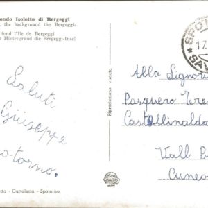 SPOTORNO - Spiaggia, Sfondo Isolotto di Bareggi - 17/05/58