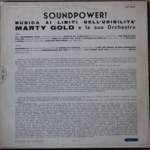 MARTY GOLD - Soundpower, Musica ai limiti dell'udibilità
