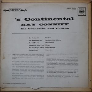 RAY CONNIFF - 's Continental - 1962