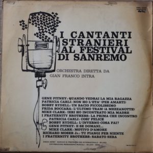 I CANTANTI STRANIERI AL FESTIVAL DI SANREMO - 27/01/64