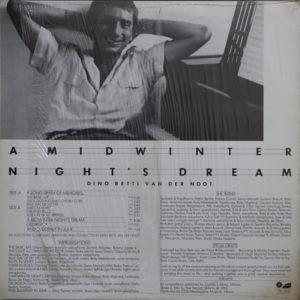DINO BETTI VAN DER NOOT - A Midwinter Night's Dream - 1983