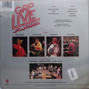 DAVE GRUSIN, LEE RITENOUR, DIANE SCHUUR, DAVE VALENTIN - Grp Live in Session - 1985