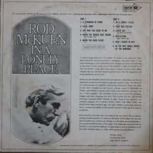 ROD MCKUEN - In a Lonely Place - 1972