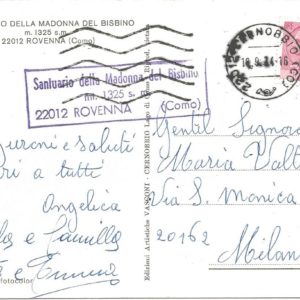 ROVENNA - Santuario della Madonna del Bisbino - 18/09/74