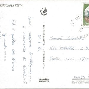 SIGHIGNOLA VETTA -  Vedute - 21/07/84