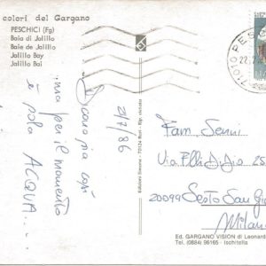 PESCHICI - Baia di Jalillo - 21/07/86