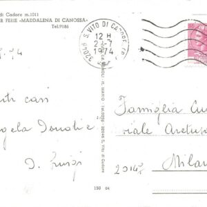 SAN VITO DI CADORE - Casa per ferie Maddalena di Canossa - 22/07/74