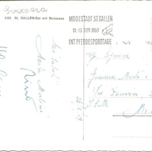 ST. GALLEN - Ost mit Bodensee - 26/08/59