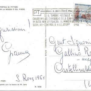 M. JARS - Mazzolino di Fiori - 29/08/61