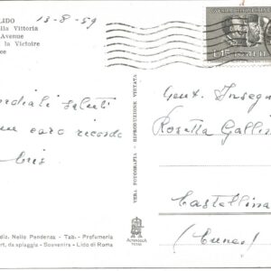 OSTIA LIDO - Viale della Vittoria - 13/08/59