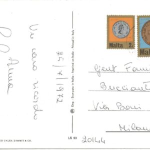 MALTA - Grand Harbour - Backgroung Hotel Bellevue - 25/07/72